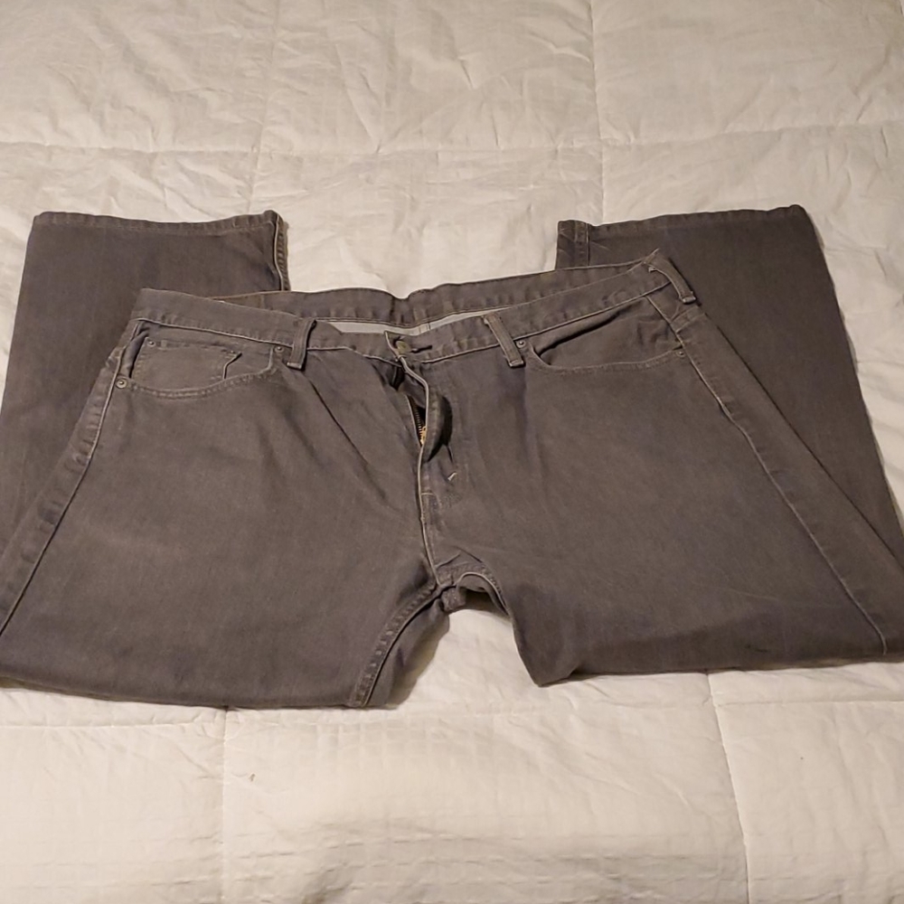 Mens Levi 569 grey denim jeans 38x30